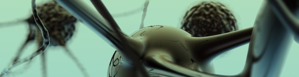 Banner of neurons connected in the brain