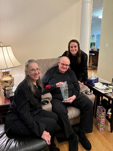 Patrick Portway accepting award