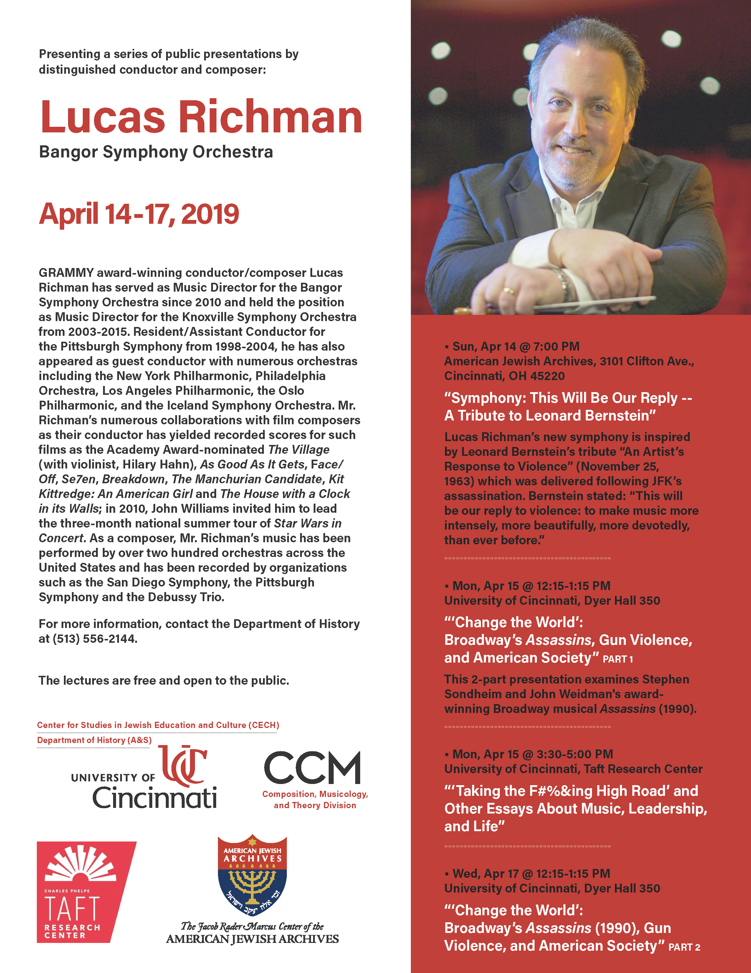Richman flyer  with text in event description