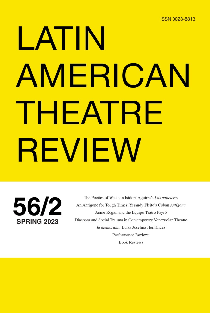Picture of  Latin American Theatre Review, vol. 56, no. 2, Aug. 2023