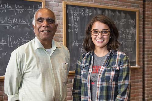 Madelyn Leembruggen BS Math and Physics (2018) with Rohana Wijewardhana
